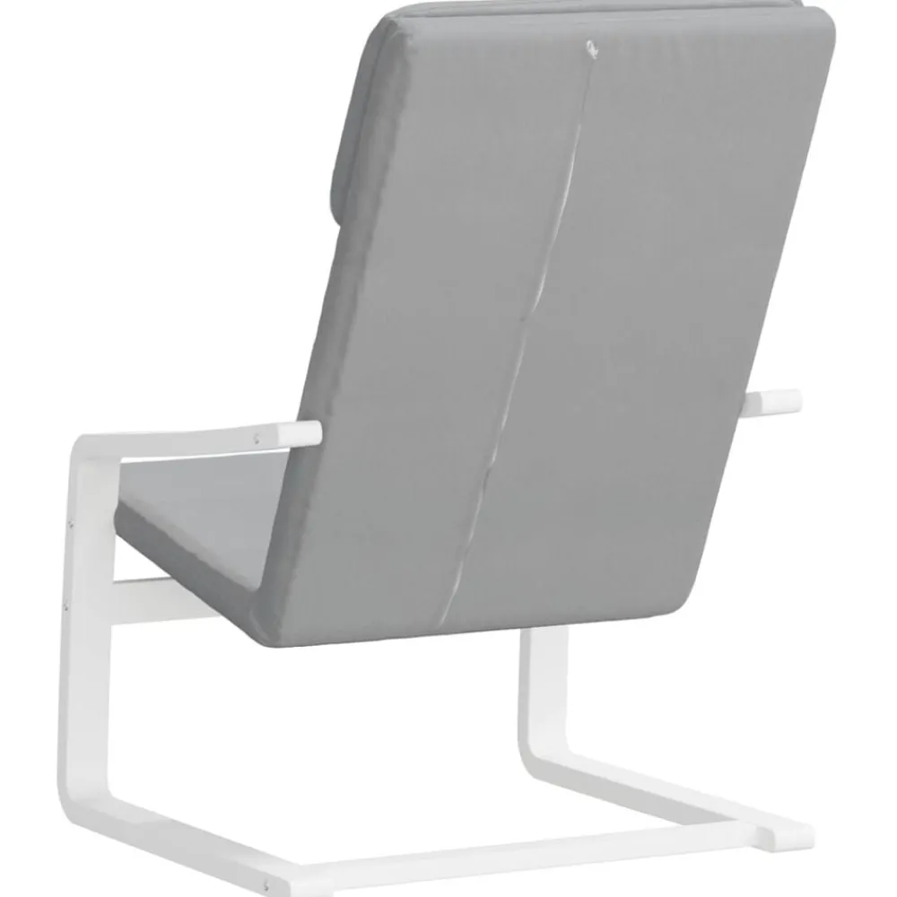 vidaXL Sillas-Sillón de relax de tela gris claro