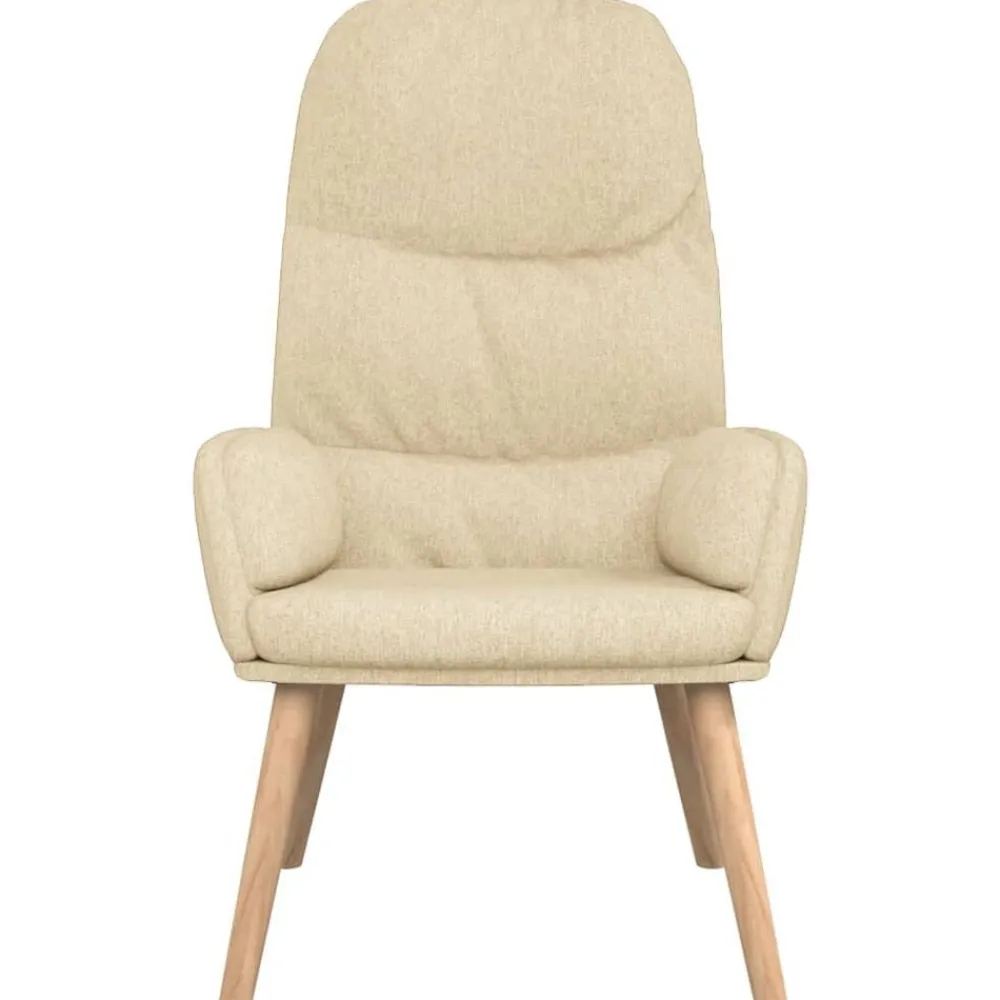 vidaXL Sillón de relax de tela Crema Outlet