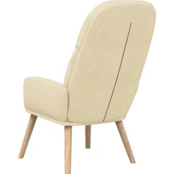 vidaXL Sillón de relax de tela Crema Outlet