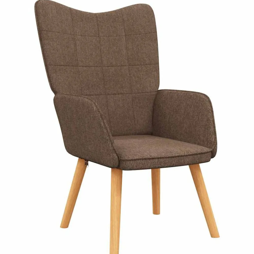 vidaXL Sillón de relax de tela marrón Marrón Best