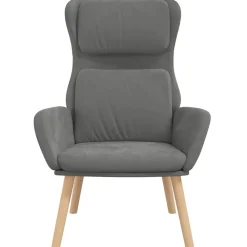 vidaXL Sillón de relax de terciopelo Gris oscuro Clearance