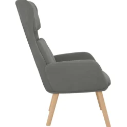 vidaXL Sillón de relax de terciopelo Gris oscuro Clearance