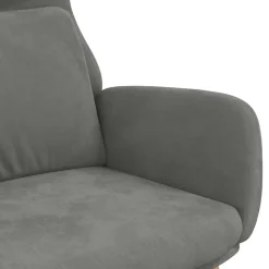 vidaXL Sillón de relax de terciopelo Gris oscuro Clearance