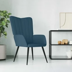 vidaXL Sillón de relax de terciopelo Azul Online