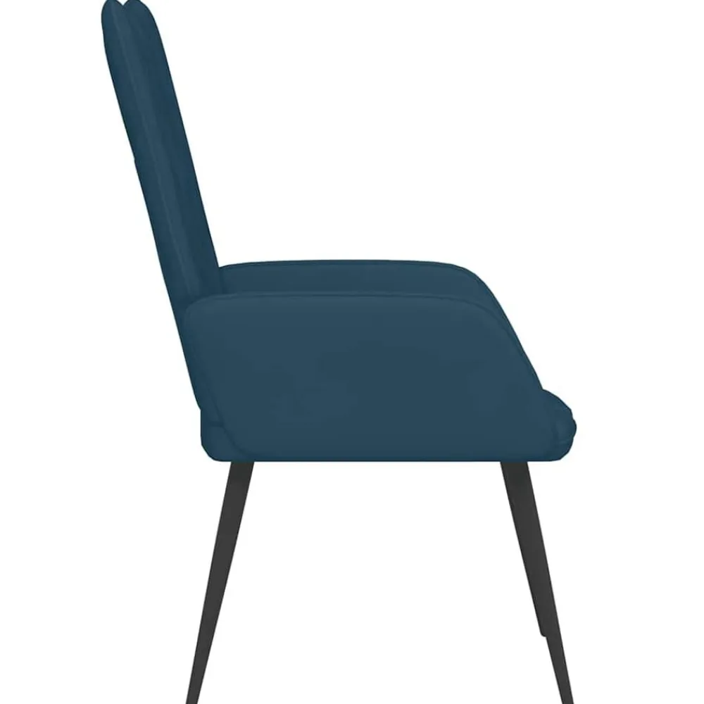 vidaXL Sillón de relax de terciopelo Azul Online