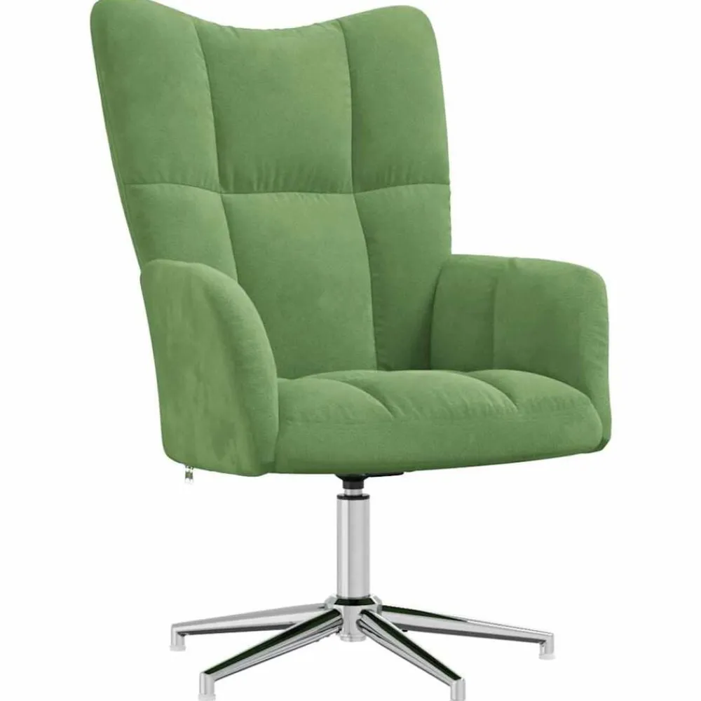 vidaXL Sillón de relax de terciopelo Verde claro Online