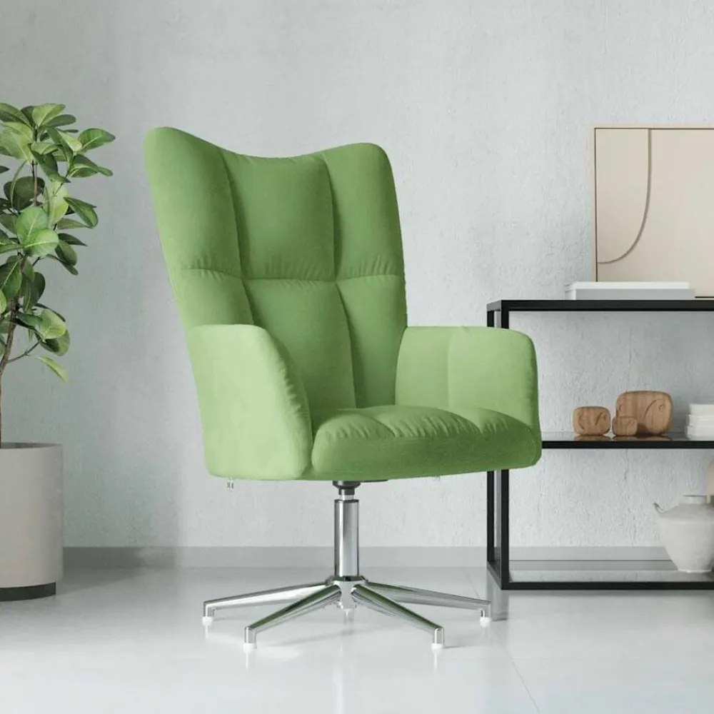 vidaXL Sillón de relax de terciopelo Verde claro Online