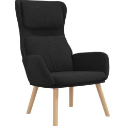 vidaXL Sillón de relax de terciopelo Negro Hot