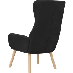 vidaXL Sillón de relax de terciopelo Negro Hot