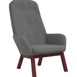 vidaXL Sillón de relax de terciopelo Gris oscuro