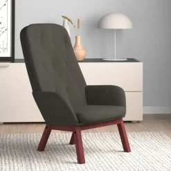 vidaXL Sillón de relax de terciopelo Gris oscuro