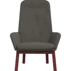 vidaXL Sillón de relax de terciopelo Gris oscuro