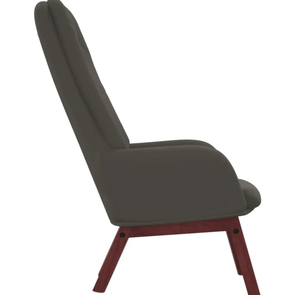 vidaXL Sillón de relax de terciopelo Gris oscuro