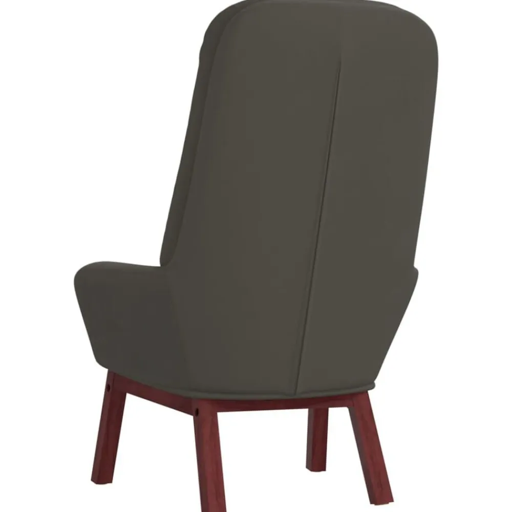 vidaXL Sillón de relax de terciopelo Gris oscuro