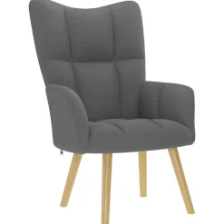 vidaXL Sillas-Sillón de relax de tela