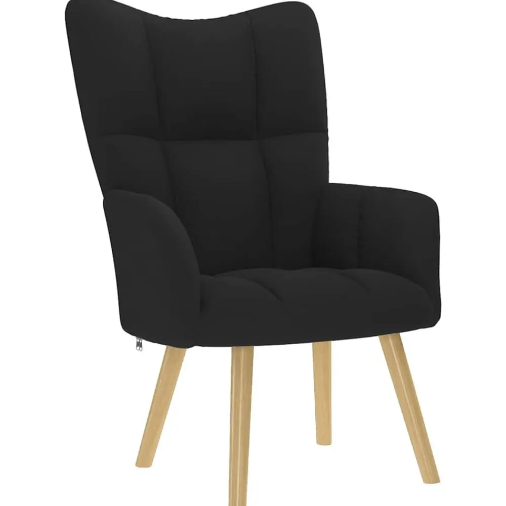 vidaXL Sillas-Sillón de relax de tela