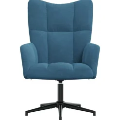vidaXL Sillón de relax de terciopelo Azul Clearance