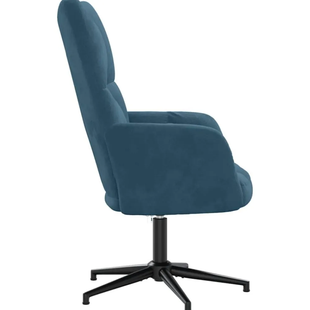 vidaXL Sillón de relax de terciopelo Azul Clearance