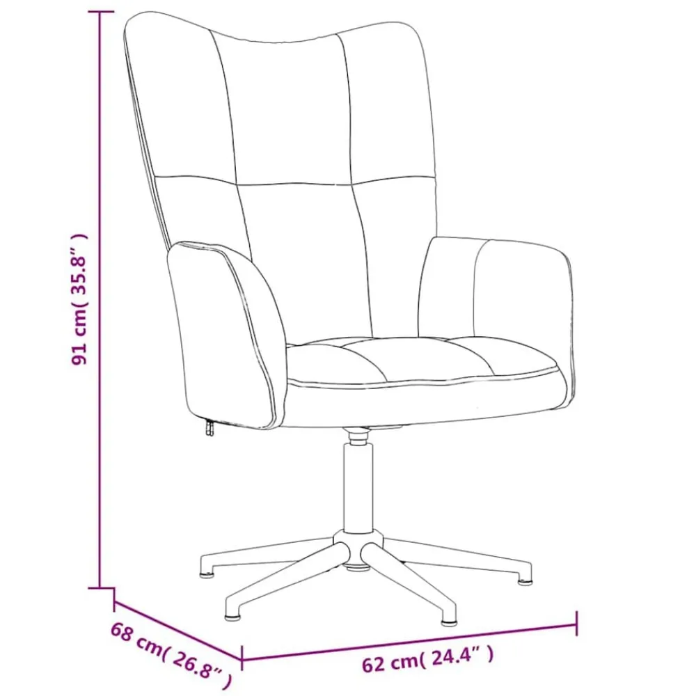 vidaXL Sillón de relax de terciopelo Azul Clearance