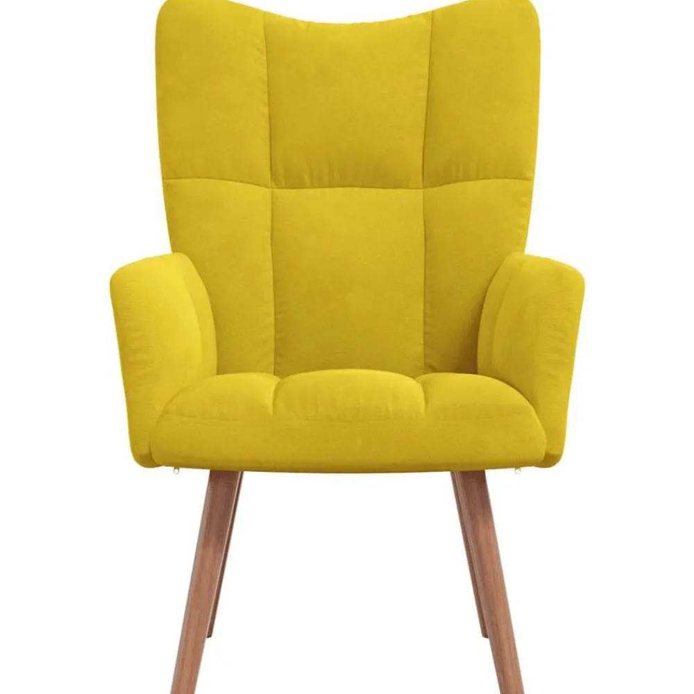 vidaXL Sillón de relax de terciopelo Amarillo mostaza Hot