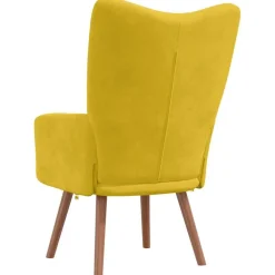 vidaXL Sillón de relax de terciopelo Amarillo mostaza Hot