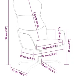 vidaXL Sillas-Sillón de relax de tela