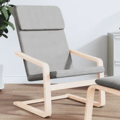 vidaXL Sillón de relax de tela Gris claro Best