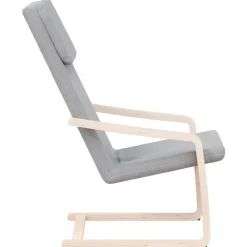 vidaXL Sillón de relax de tela Gris claro Best