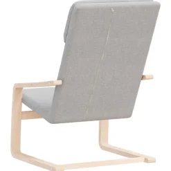 vidaXL Sillón de relax de tela Gris claro Best