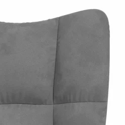vidaXL Sillón de relax de terciopelo Gris oscuro Clearance