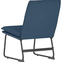 vidaXL Sillón de relax tela 52x75x76 cm Azul New