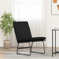 vidaXL Sillón de relax tela 52x75x76 cm Negro Discount
