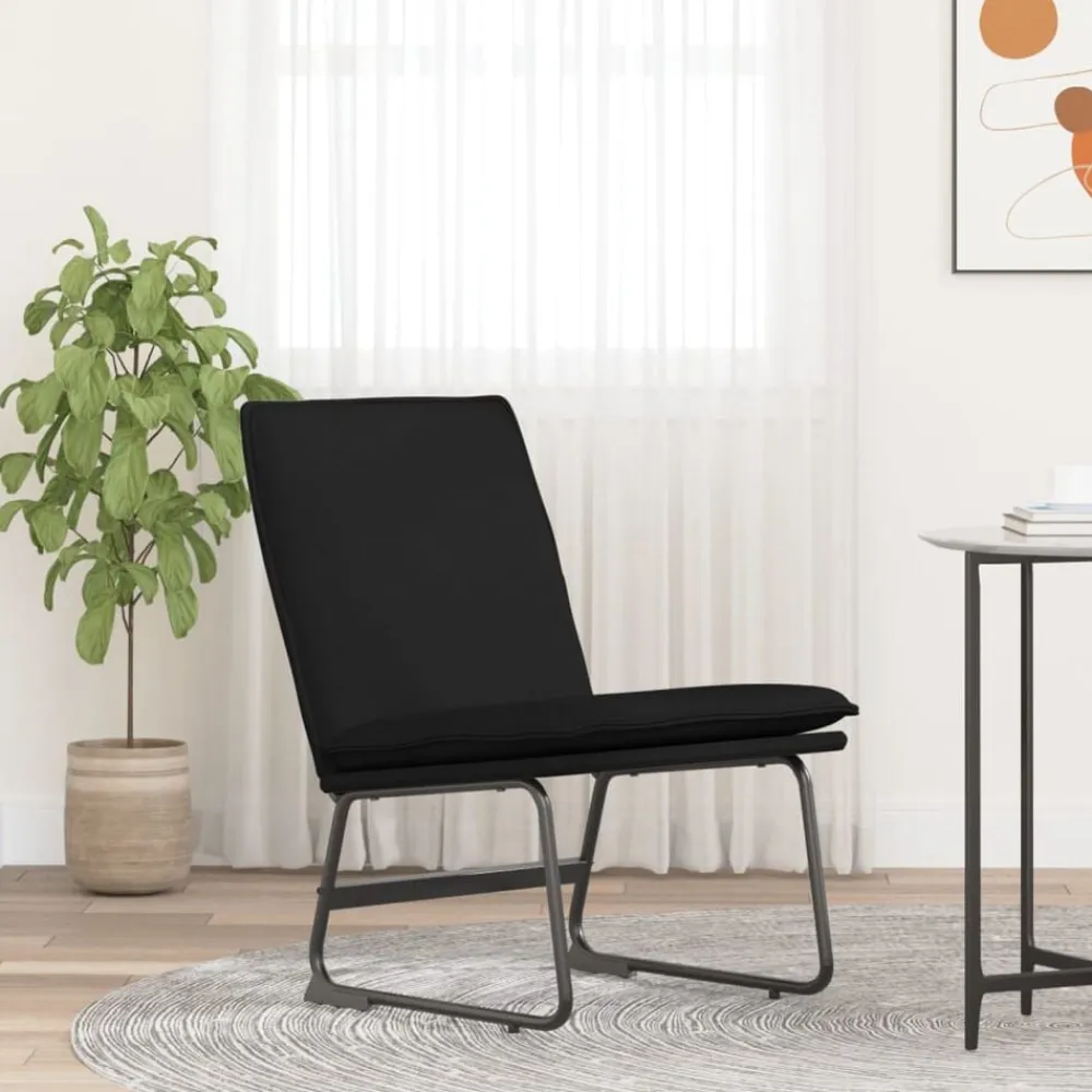 vidaXL Sillón de relax tela 52x75x76 cm Negro Discount