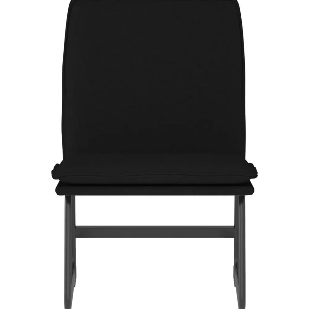 vidaXL Sillón de relax tela 52x75x76 cm Negro Discount