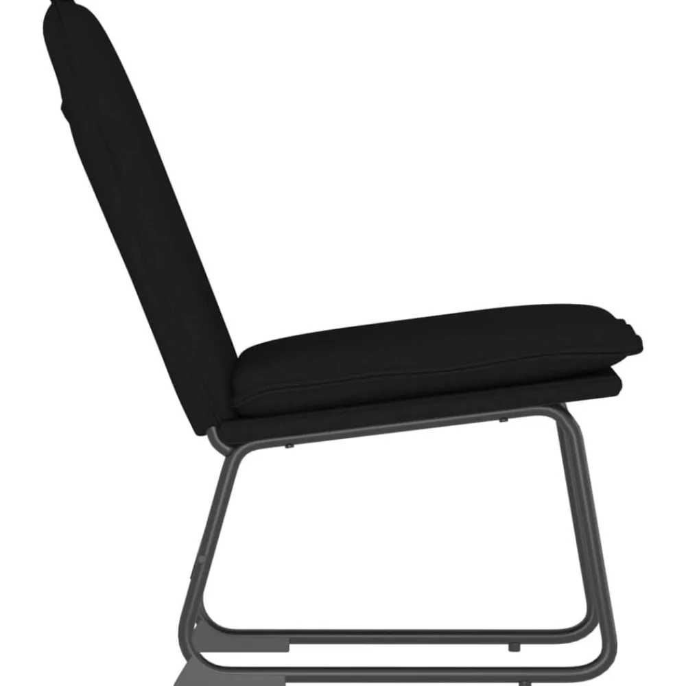 vidaXL Sillón de relax tela 52x75x76 cm Negro Discount