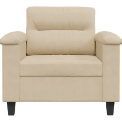 vidaXL Sofás-Sillón de tela de microfibra color 60 cm