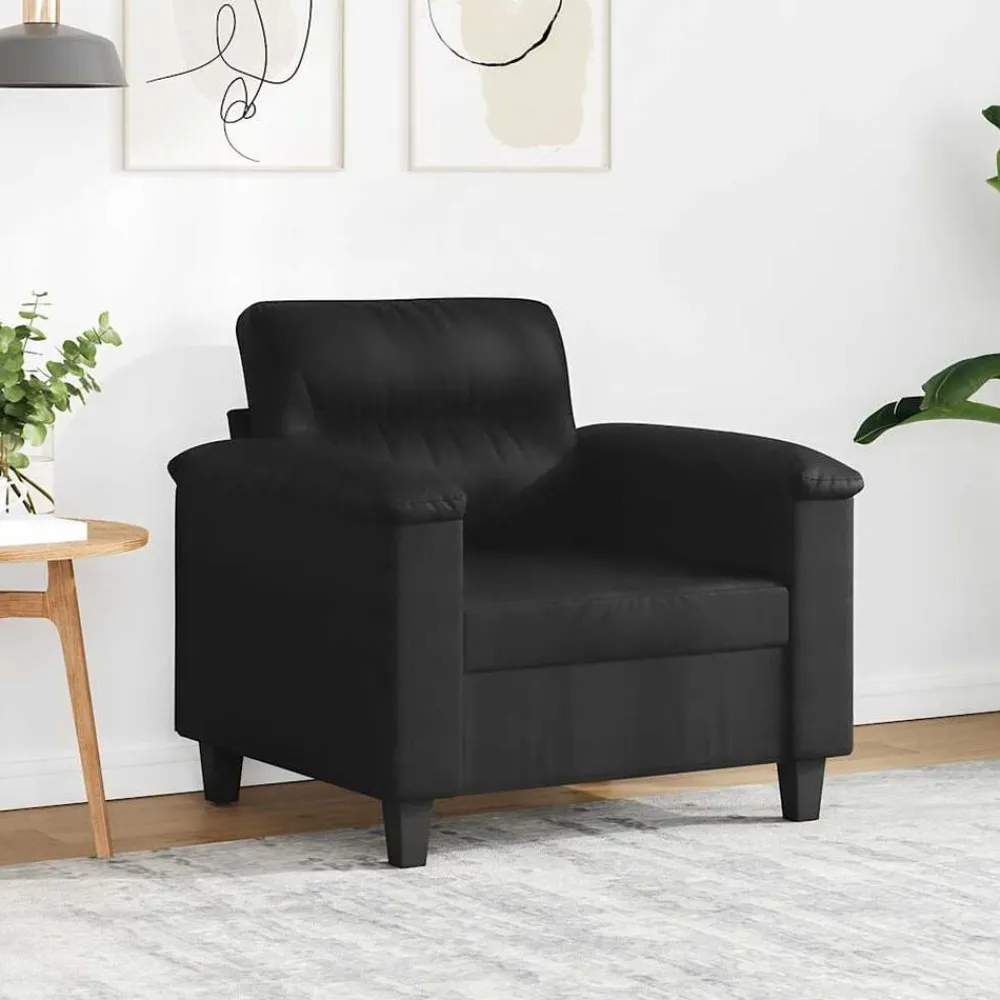 vidaXL Sofás-Sillón de tela de microfibra 60 cm