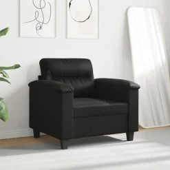 vidaXL Sofás-Sillón de tela de microfibra 60 cm