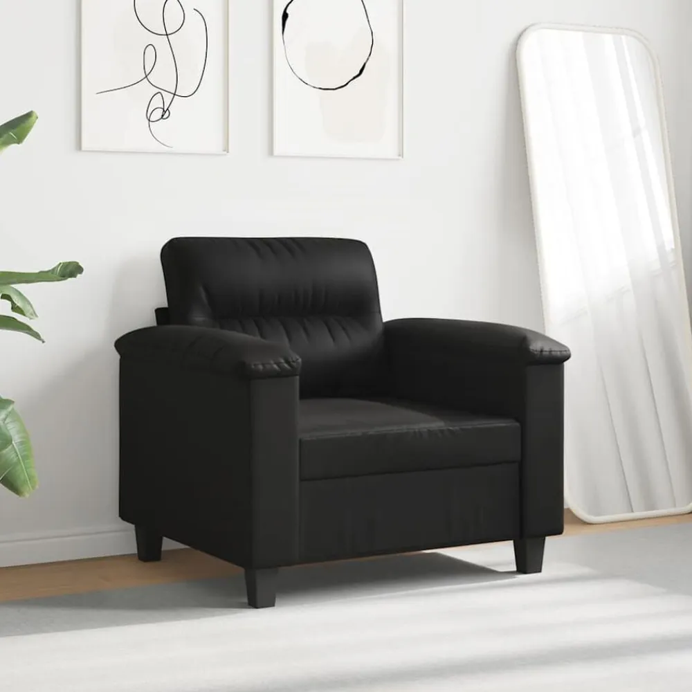 vidaXL Sofás-Sillón de tela de microfibra 60 cm