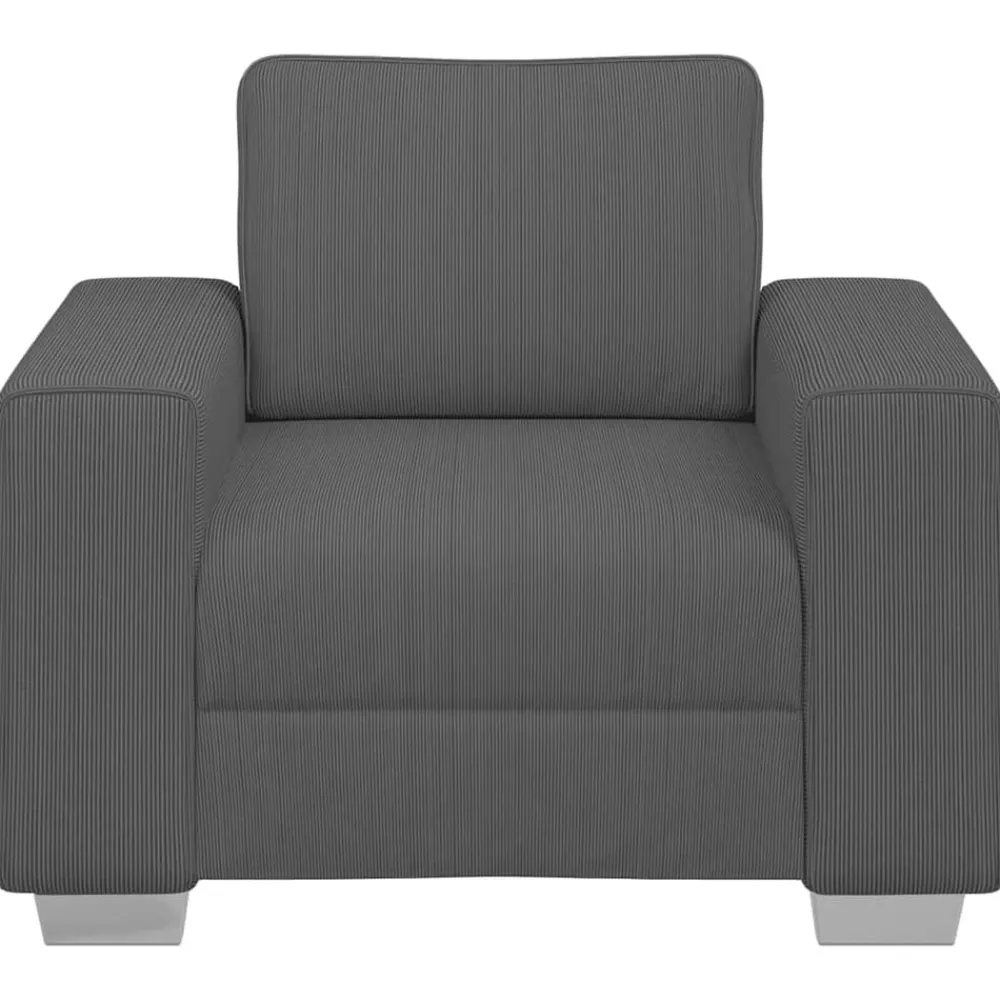 vidaXL Sofás-Sillón de tela de pana 100x77x82 cm