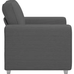 vidaXL Sofás-Sillón de tela de pana 100x77x82 cm