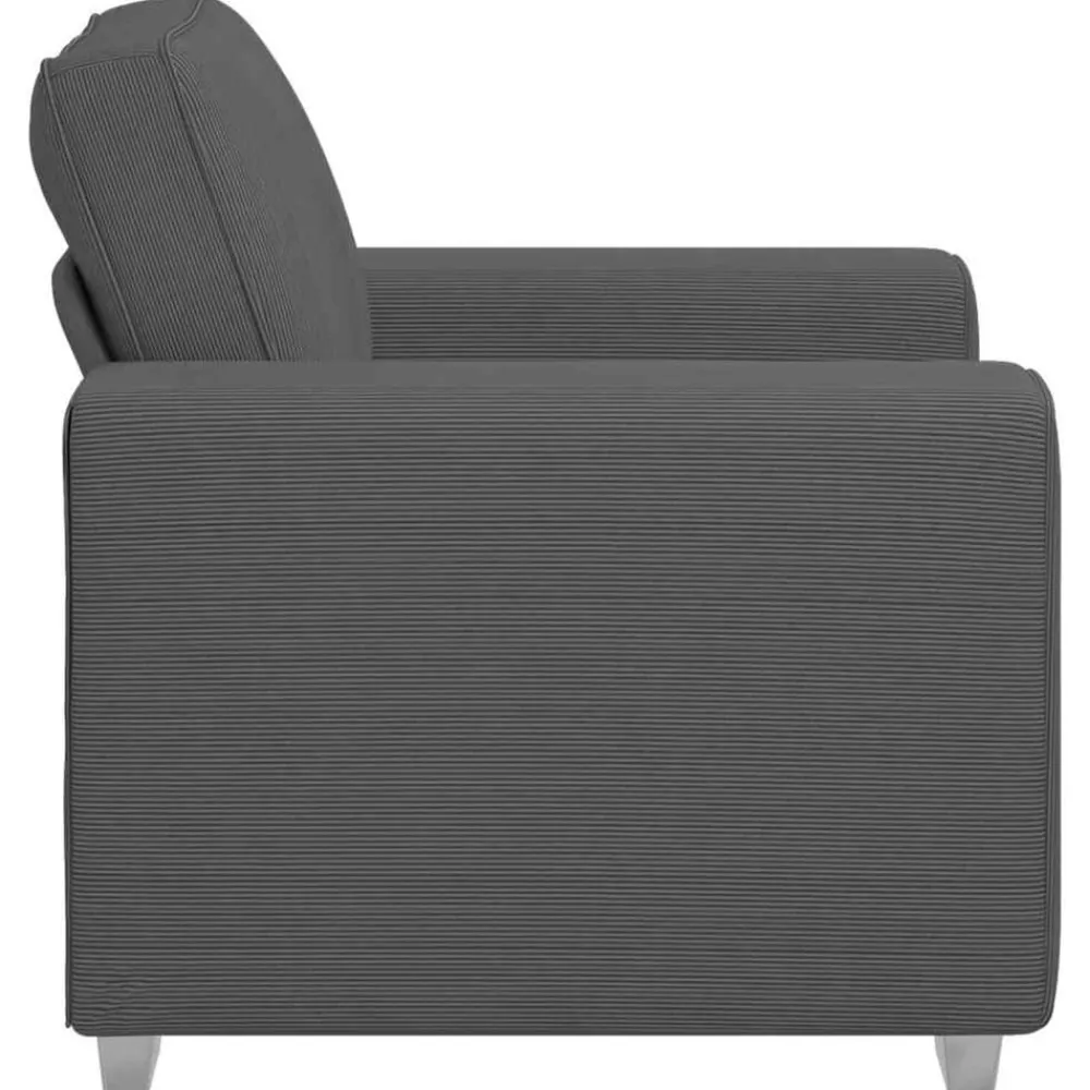 vidaXL Sofás-Sillón de tela de pana 100x77x82 cm