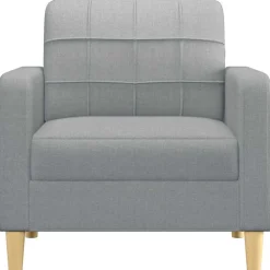 vidaXL Sillón de tela 60 cm Gris claro Hot