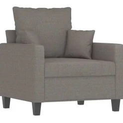 vidaXL Sofás-Sillón de tela gris 60 cm
