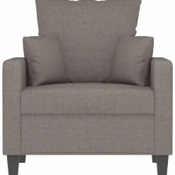 vidaXL Sofás-Sillón de tela gris 60 cm