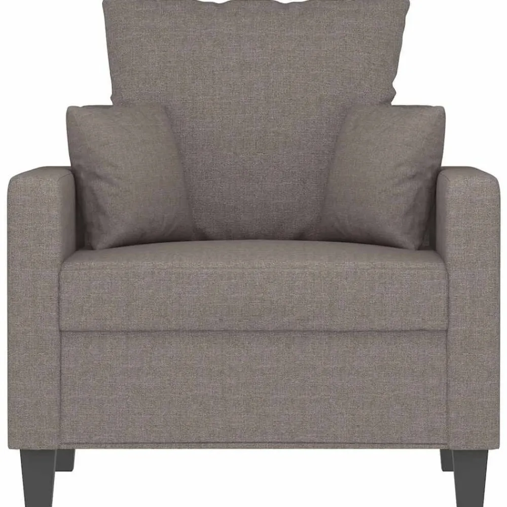 vidaXL Sofás-Sillón de tela gris 60 cm