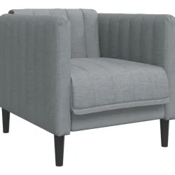 vidaXL Sillón de tela Gris oscuro Best