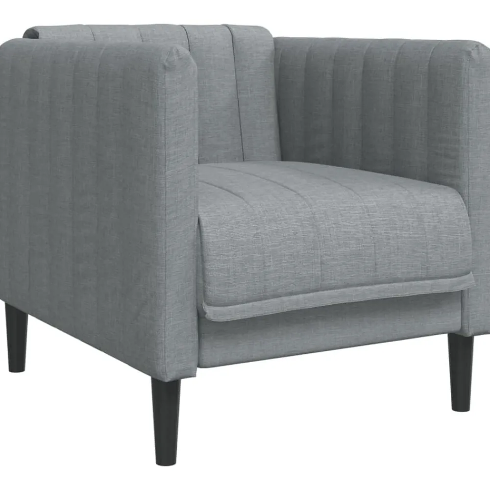 vidaXL Sillón de tela Gris oscuro Best