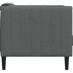 vidaXL Sillón de tela Gris oscuro Best