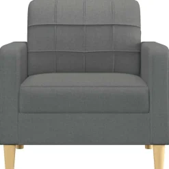vidaXL Sillón de tela 60 cm Gris oscuro Best